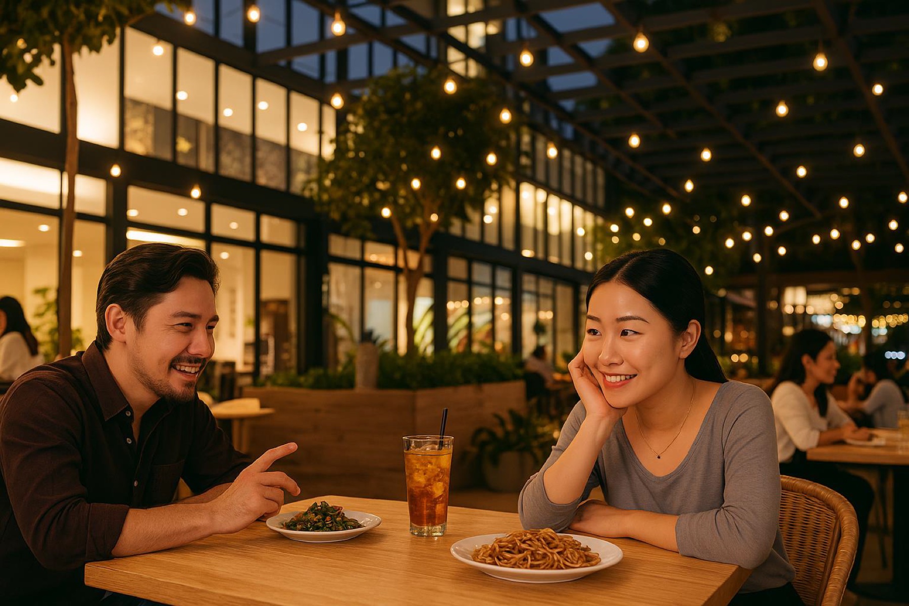Alfresco dining mood imagery for SENA retail
