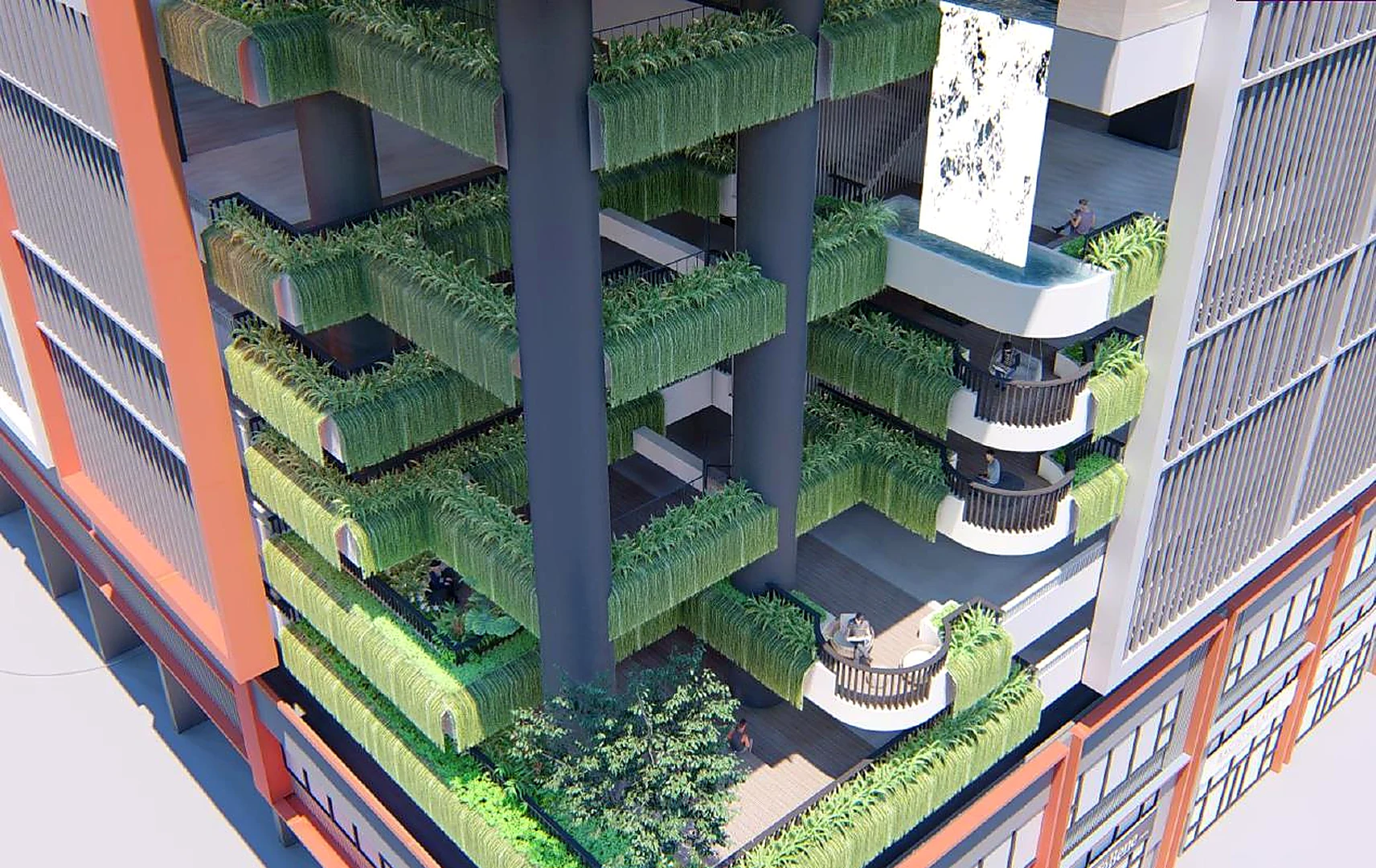Artist impression of Green & Water Cascading
