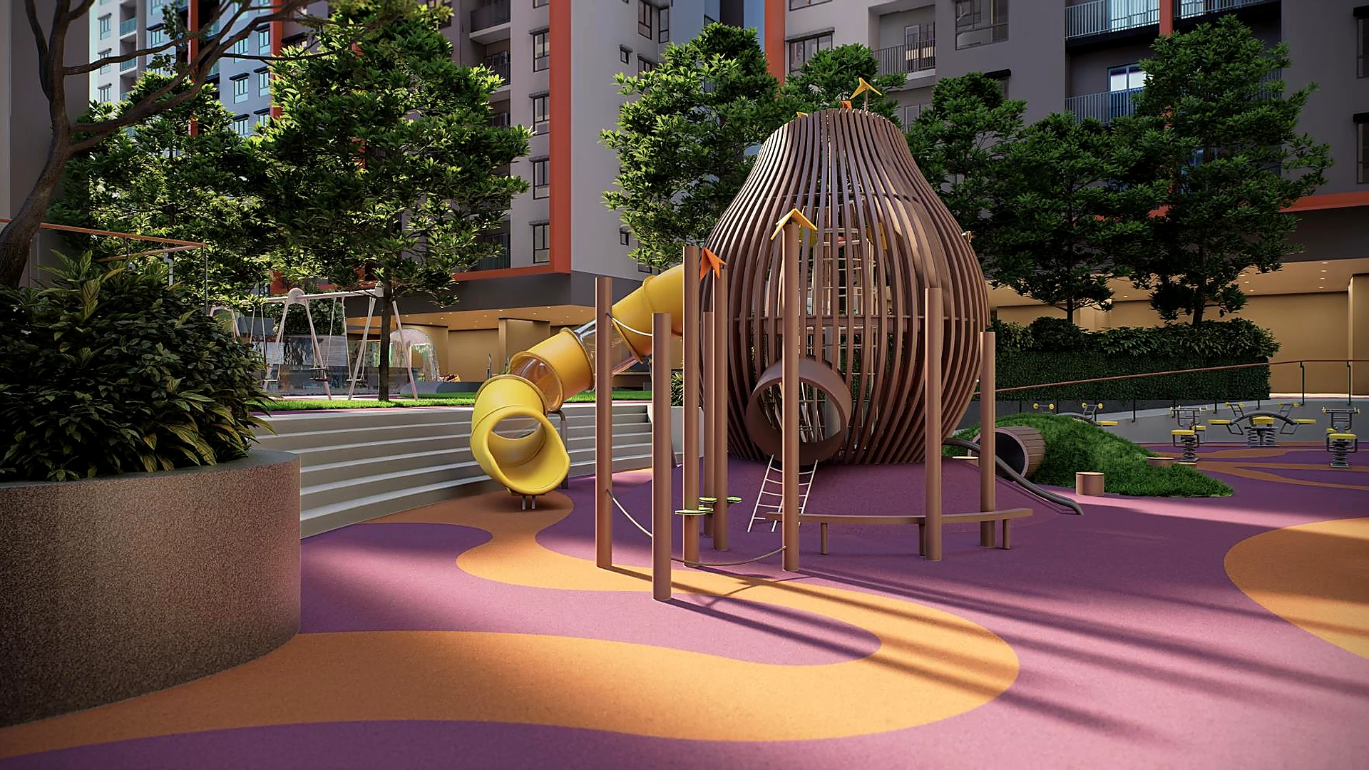 Artist impression of Kids’ Playground