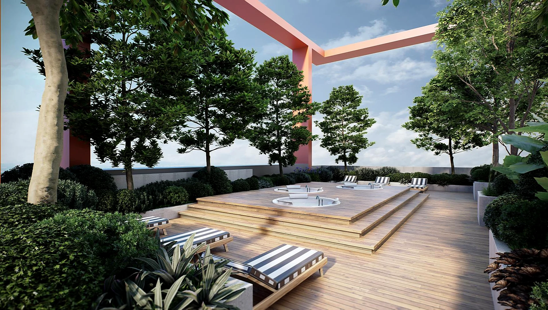 Artist impression of Rooftop Jacuzzi