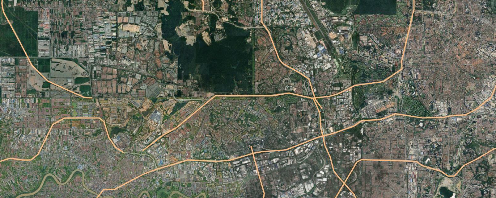 Regional highway map showing access routes around SENA Residences