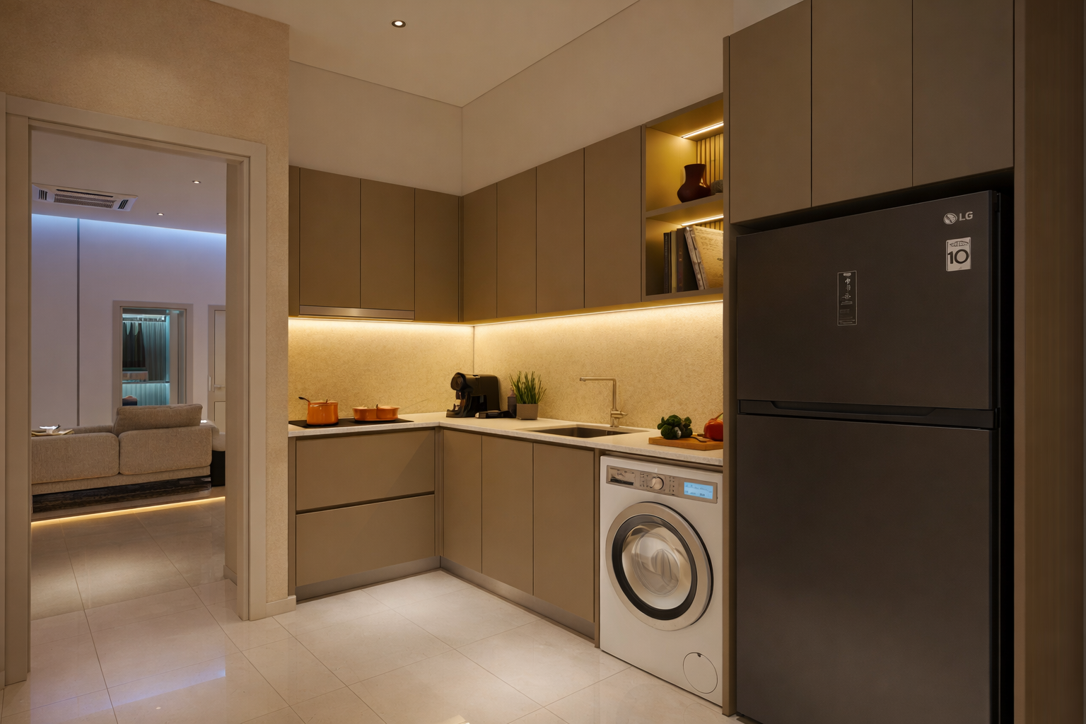 Type C kitchen render